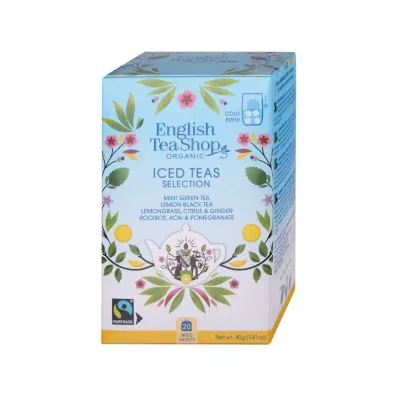 English Tea Shop Zestaw herbat na zimno Iced Teas Selection, mix 4 smak�w 20 x 2 g Bio