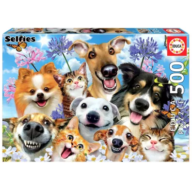 Puzzle 500 el. Zabawa na socu Educa