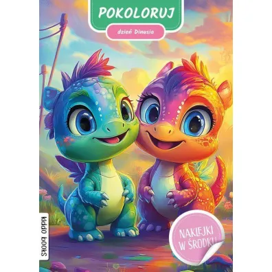 Pokoloruj dzie� dinusia