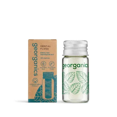 Georganics Naturalna ni� dentystyczna, English Peppermint 30 m