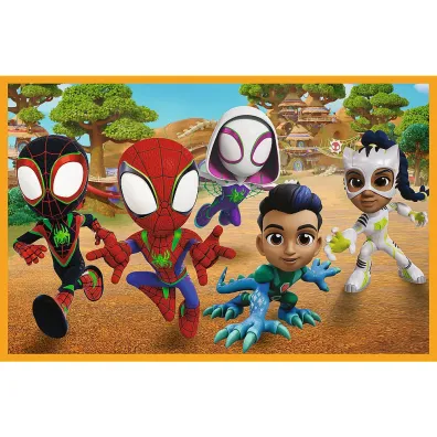 Puzzle 2x24 el. Spidey i dinozaury Trefl