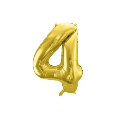 PartyDeco Balon foliowy 4 jasny z�oty 72cm