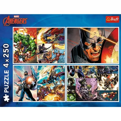 Puzzle 4x250 el. Bohaterskie dni Trefl