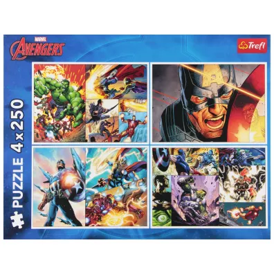 Puzzle 4x250 el. Bohaterskie dni Trefl