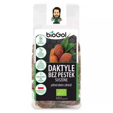 Biogol Daktyle bez pestek suszone bezglutenowe 150 g Bio