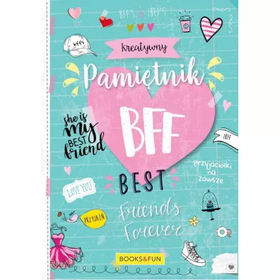 BooksAndFun Kreatywny pamitnik BFF 200 kartek