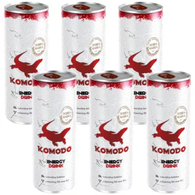 Komodo Nap�j energetyczny Original Zestaw 6 x 250 ml