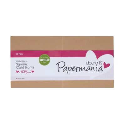 Dalprint Zestaw kwadratowych kart - papermania kraft