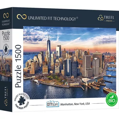 Puzzle 1500 el. Manhattan, Nowy Jork, USA Trefl