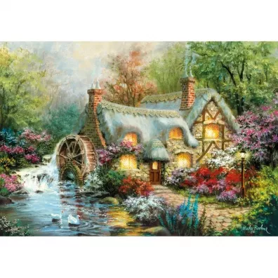 Puzzle 1500 el. High Quality Collection. Dom z m�ynem Clementoni