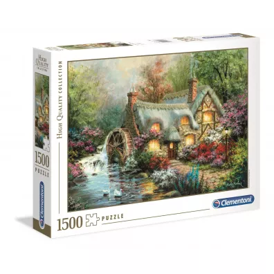 Puzzle 1500 el. High Quality Collection. Dom z m�ynem Clementoni
