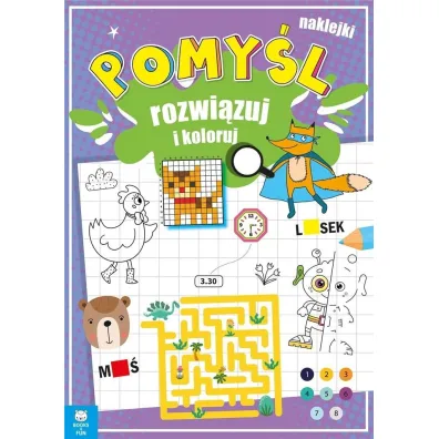 Pomy�l, rozwi�zuj i koloruj