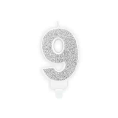PartyDeco �wieczka urodzinowa 9 7cm