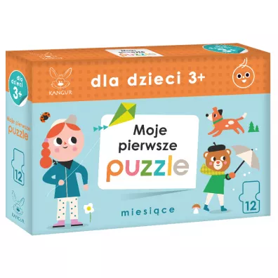 Dla Dzieci 3+ Moje pierwsze Puzzle. Miesice Kangur
