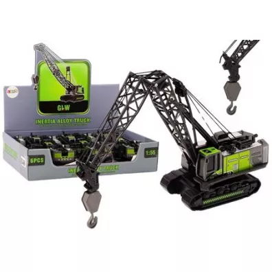 D�wig g�sienicowy �uraw 1:55 czarno-zielony LeanToys