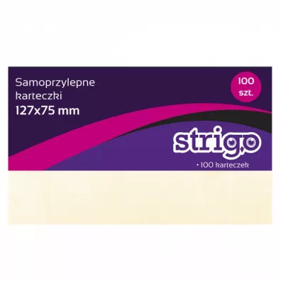 Strigo Karteczki samoprzylepne 125x75 mm te