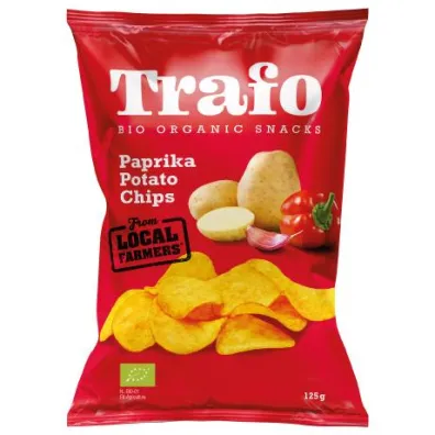 Trafo Chipsy ziemniaczane o smaku paprykowym 125 g Bio