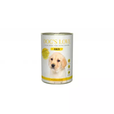 Dogs Love Junior Geflugel - drb z cukini i jabkami dla szczenit 400 g
