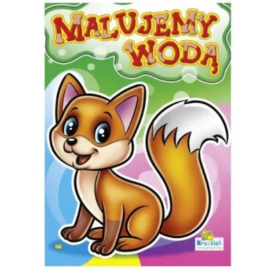 Kolorowanka. Malujemy wod� zestaw "Zwierz�ta" - Lisek (A4, 8 str.) Malowanka wodna