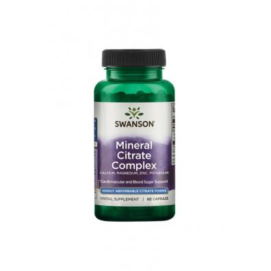 Swanson Cytryniany Multi Mineral Citrate Complex - suplement diety 60 kaps.