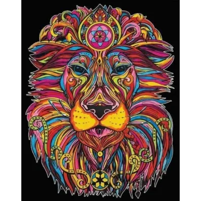 Kolorowanka welwetowa Lew w�adca 47x35cm