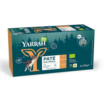 Yarrah Pasztet dla psa multipack 6 x 150 g Bio