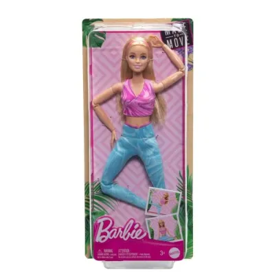 Lalka Barbie Made to Move Blond w�osy Mattel
