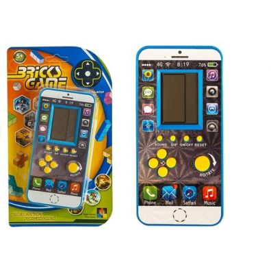 Gra elektroniczna Tetris komrka niebieska