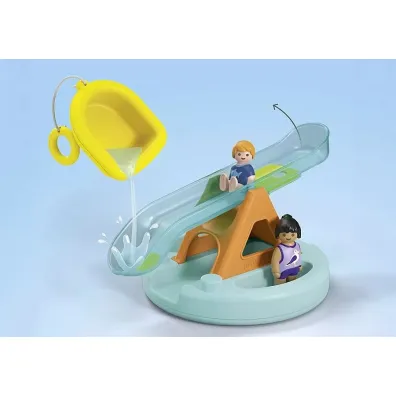 Playmobil Junior Aqua P�ywaj�ca wyspa ze zje�d�alni� 71687