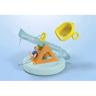Playmobil Junior Aqua P�ywaj�ca wyspa ze zje�d�alni� 71687