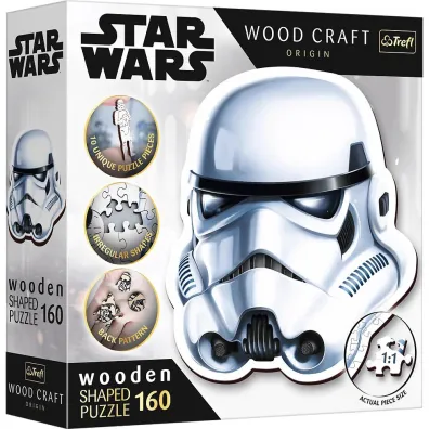 Puzzle drewniane 160 el. He�m szturmowca Trefl