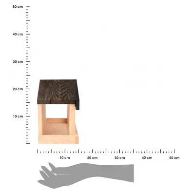 Esschert Design Karmnik dla ptakw drewniany cienny h23 cm