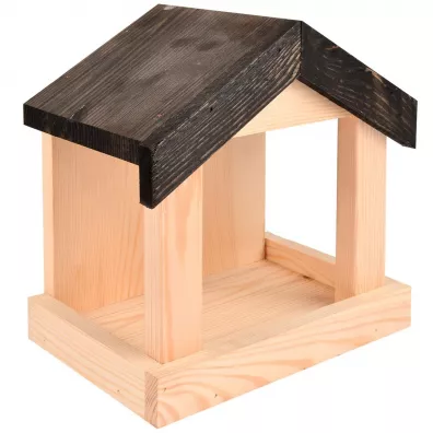 Esschert Design Karmnik dla ptakw drewniany cienny h23 cm
