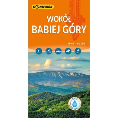 Mapa turystyczna - Wok� Babiej G�ry laminowana