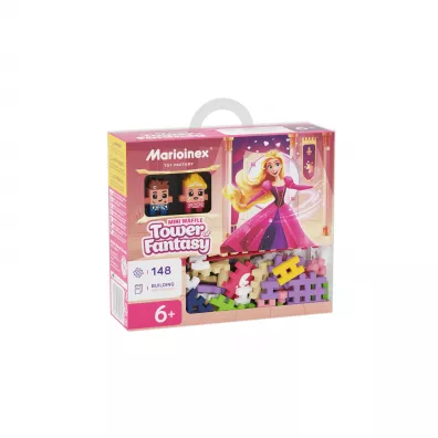 Mini Waffle Princess Klocki konstrukcyjne Mini Waffle 148 element�w Ksi�niczka Wie�a Fantazji MARIOINEX 905791