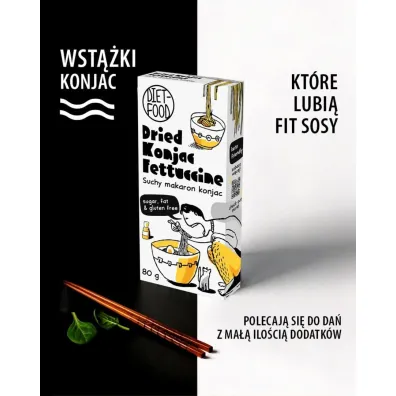 Diet-Food Makaron suchy (konjac) fettuccine 80 g