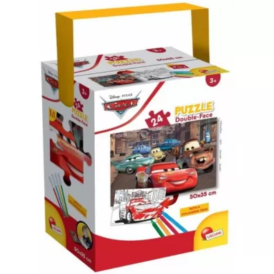 Puzzle 24 el. Auta double-face mini Lisciani