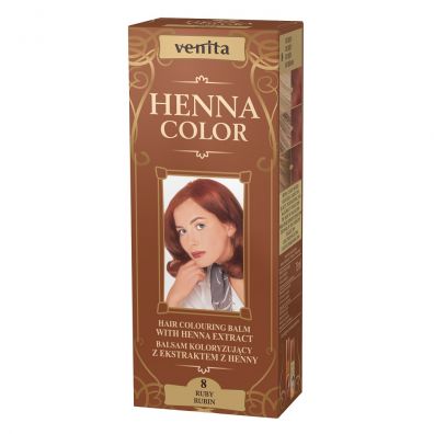 Venita Henna Color balsam koloryzujący z ekstraktem z henny 8 Rubin 75 ml