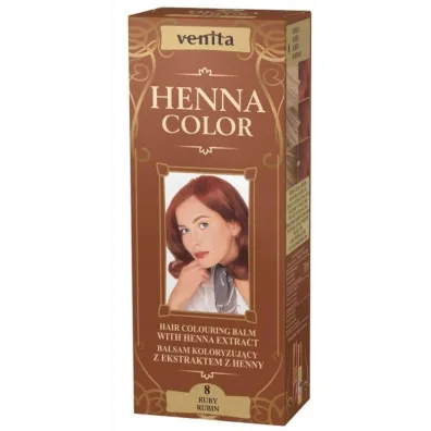 Venita Henna Color balsam koloryzuj�cy z ekstraktem z henny 8 Rubin 75 ml
