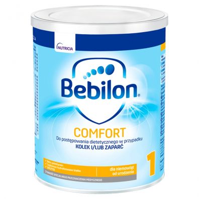 Bebilon Comfort 1 ProExpert Dietetyczny środek spożywczy dla niemowląt na kolki i zaparcia od urodzenia 400 g