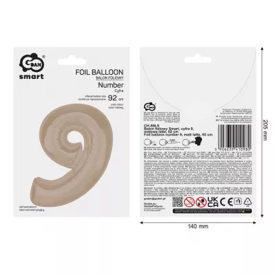 Godan BALON FOL 9 LATTE MATOWA 92CM GO PBH