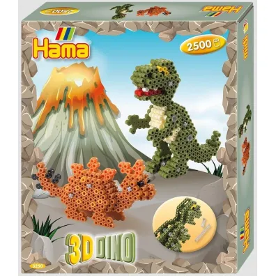 Hama Midi pude�ko prezentowe Dinozaury 3D 2500szt