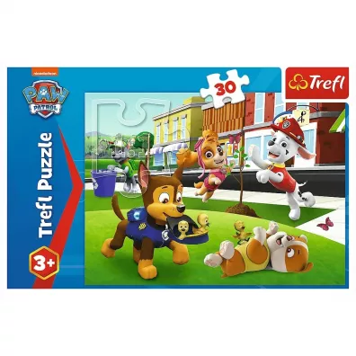 Puzzle 30 el. Pieski w akcji Trefl