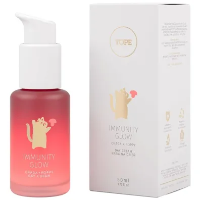 Yope Immunity Glow krem do twarzy na dzie� Chaga + Mak 50 ml