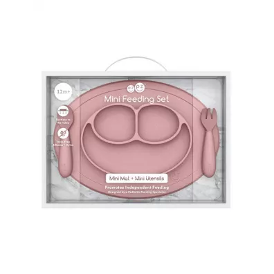 Ezpz Komplet naczy silikonowych Mini Feeding Set pastelowy r