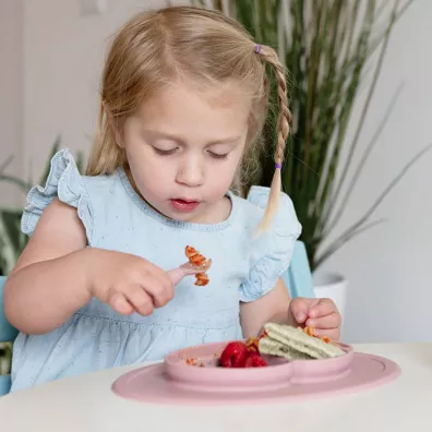 Ezpz Komplet naczy silikonowych Mini Feeding Set pastelowy r