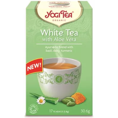 Yogi Tea Herbata biaa z aloesem (white tea with aloe vera) 17 x 1.8 g Bio