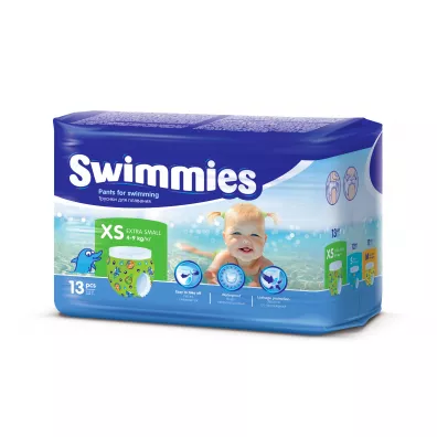 Moltex Swimmies Pieluchomajtki do pywania rozmiar XS (4-9 kg) 13 szt.