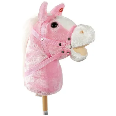 Konik na kiju. Hobby horse z d�wi�kiem r�owy Adar