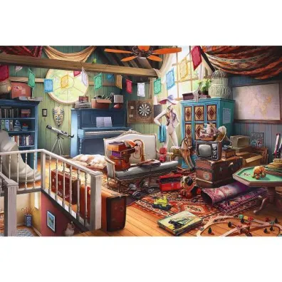 Puzzle drewniane 501 el. Skarby na strychu Trefl